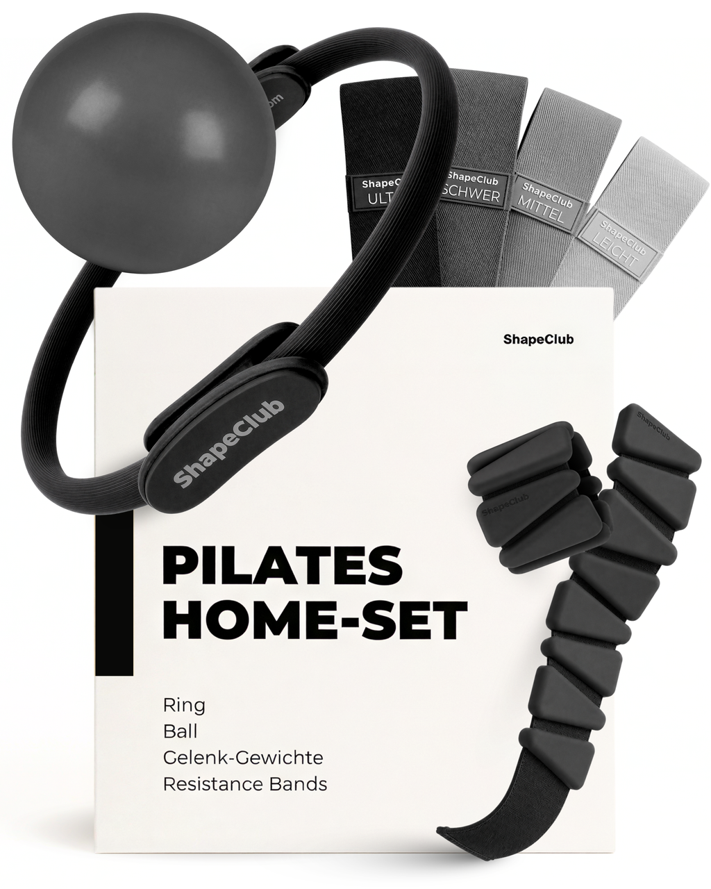 Premium Pilates Set - Schwarz