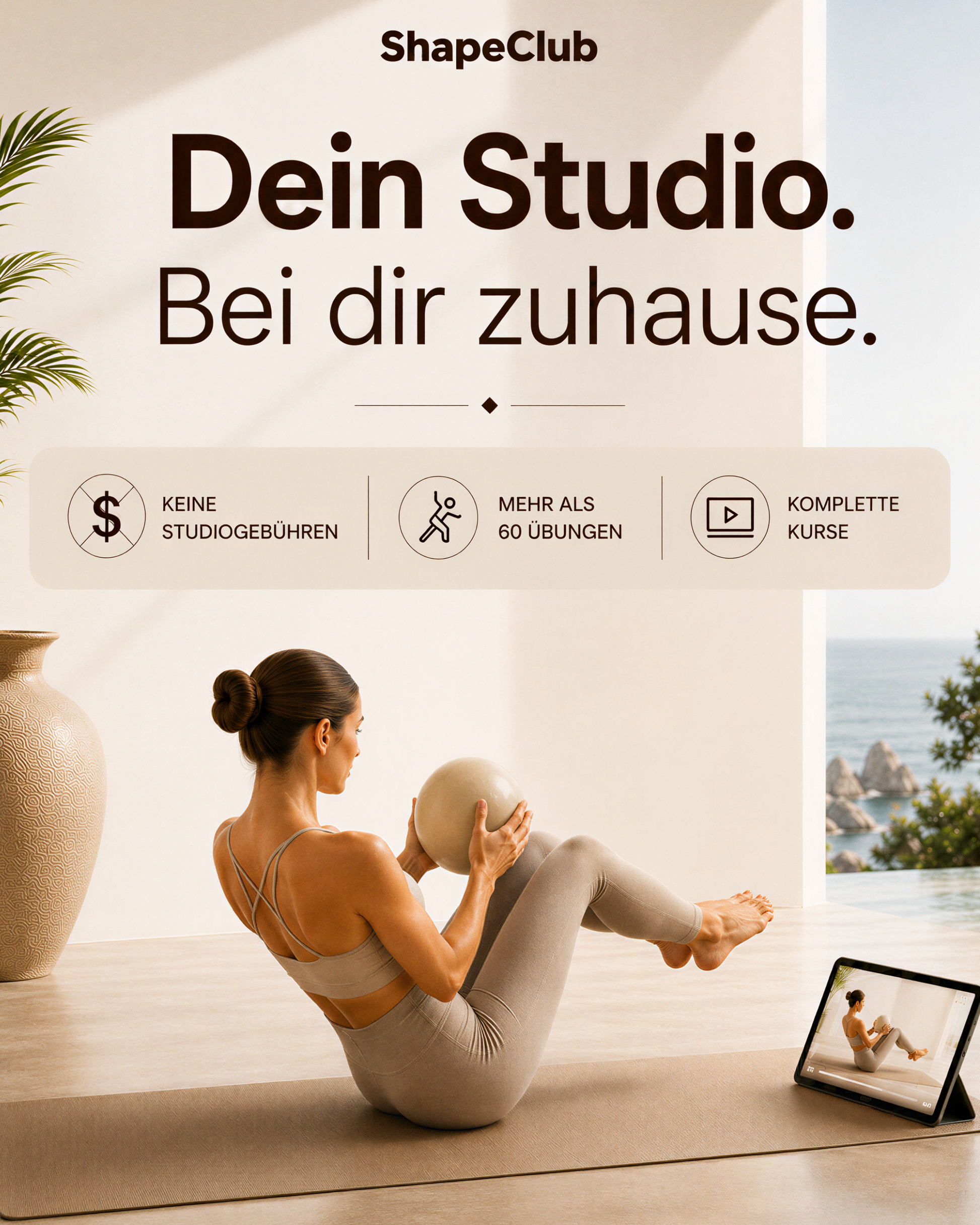 Premium Pilates Set - Beige