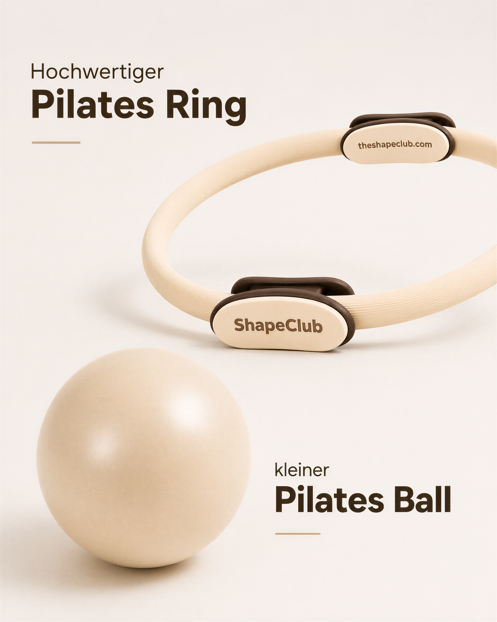 Ring & Ball Set - Beige