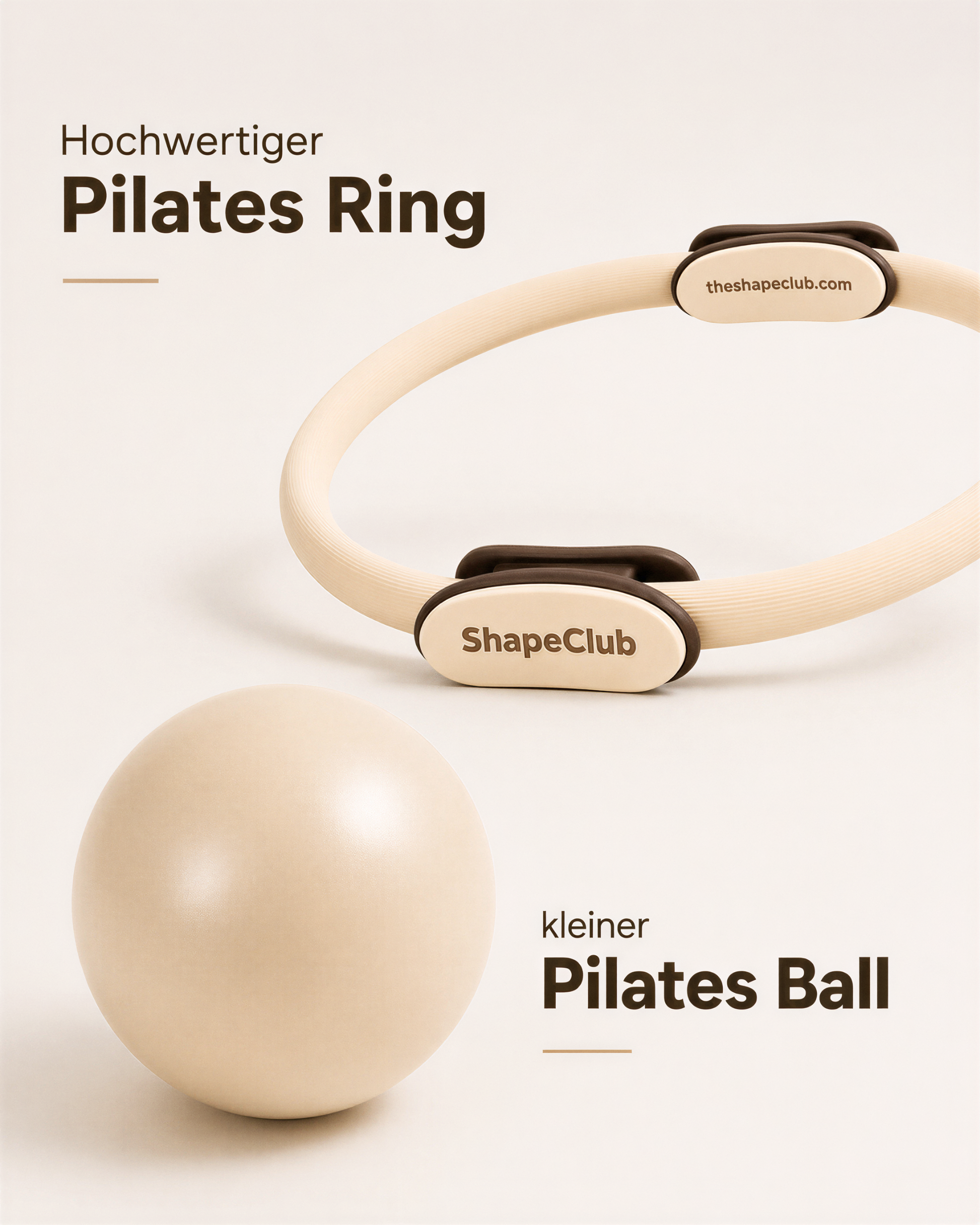 Ring & Ball Set - Beige