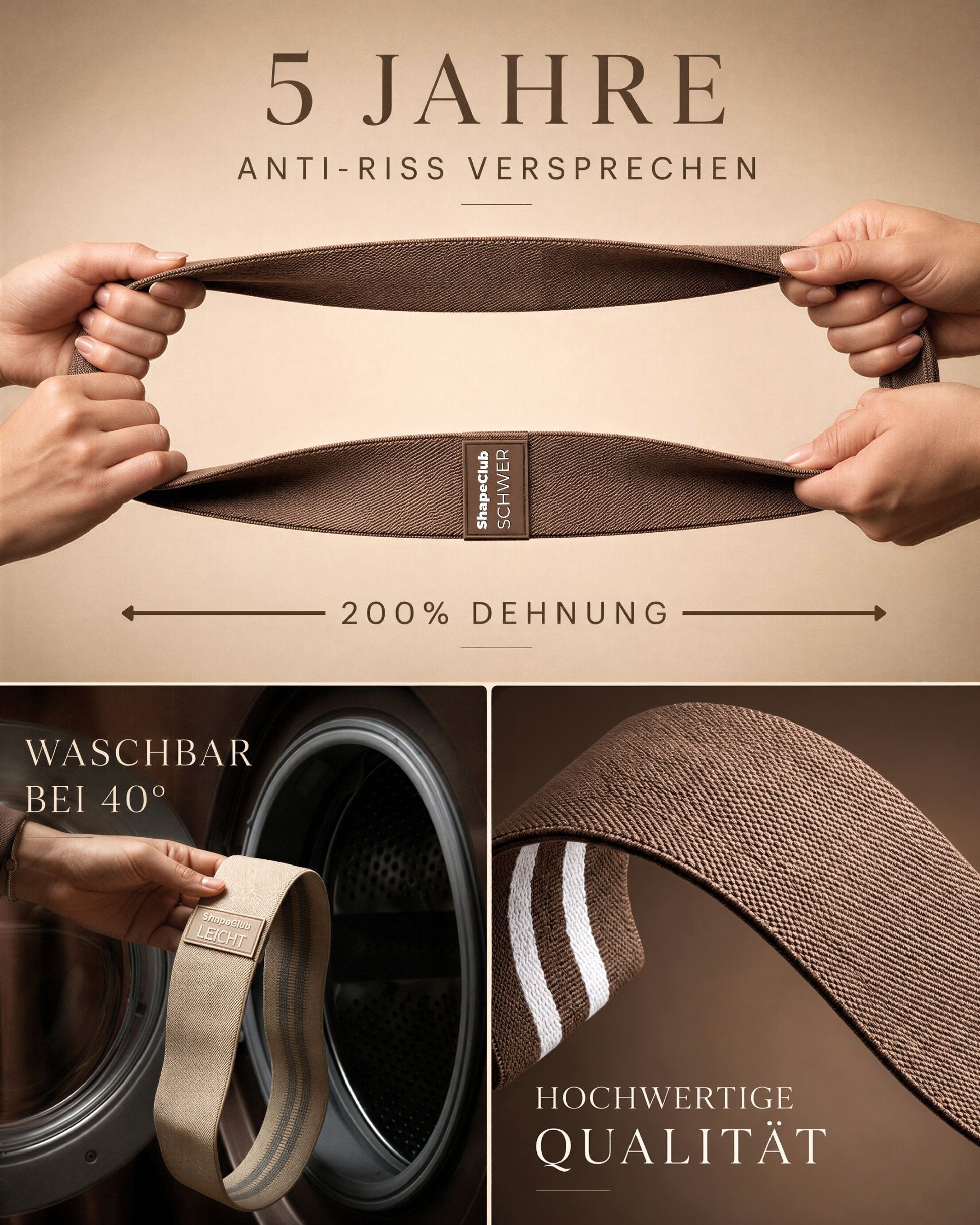 Resistance Bands - Beige