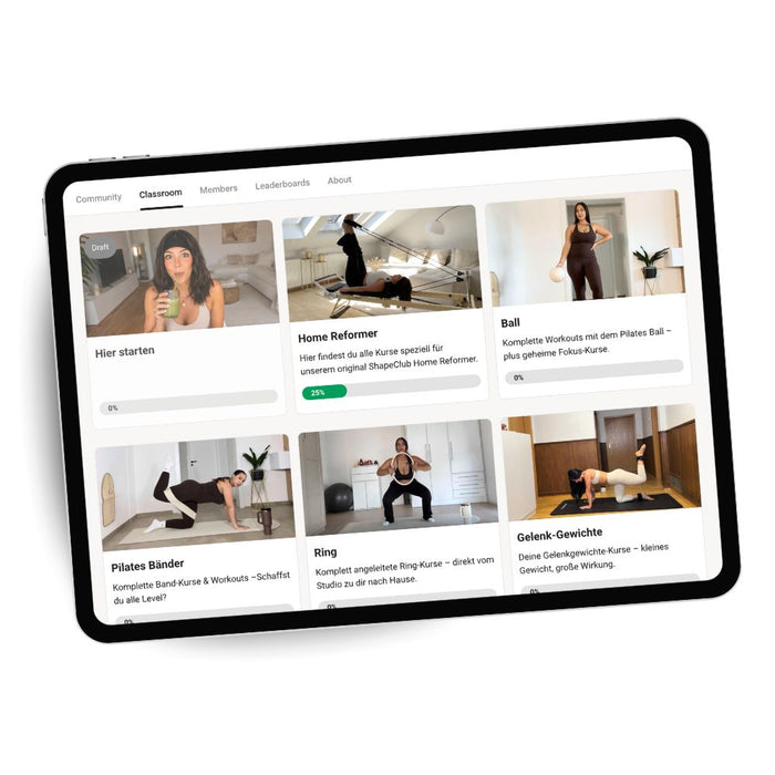 Online-Pilates-Kurs inklusive